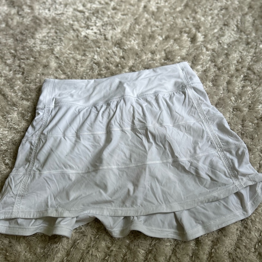 Women’s Lululemon Pace Rival mid-rise skirt White Athletic